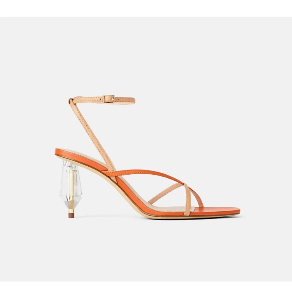 Zara Crystal Heel Sandals